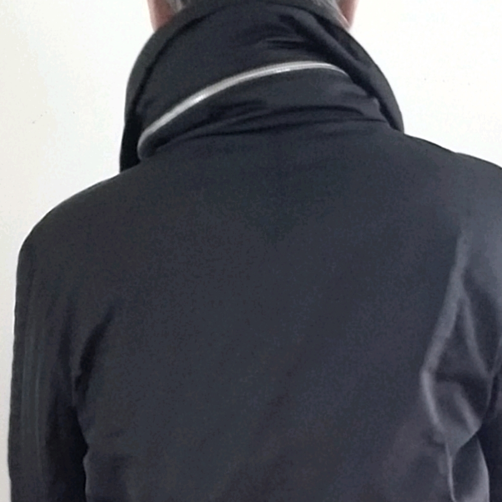 Bcbgeneration Black Zip Up Raincoat Hidden Hood. - image 7